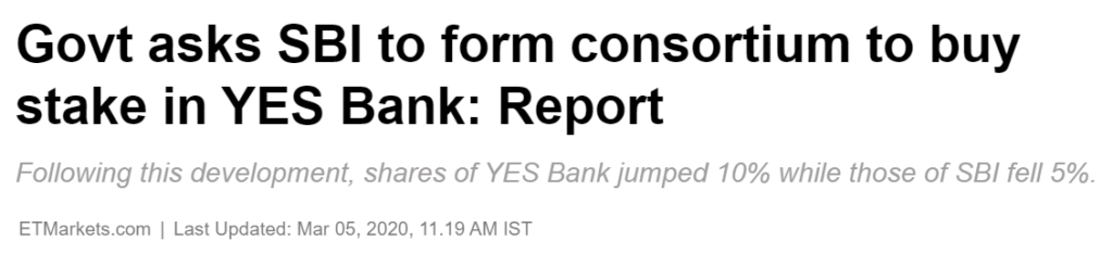 Stocktalk yesbank sbi buy stake